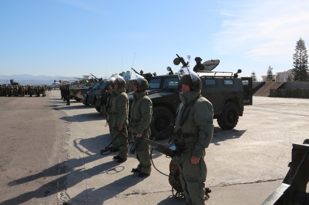 Работа военных взрывотехников в Сирии