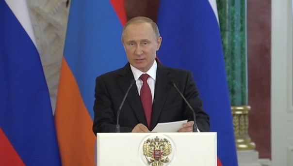Россия и Армения прорабатывают возможность взаиморасчетов в национальных валютах. Пресс-конференция Владимира Путина и Сержа Саргсяна