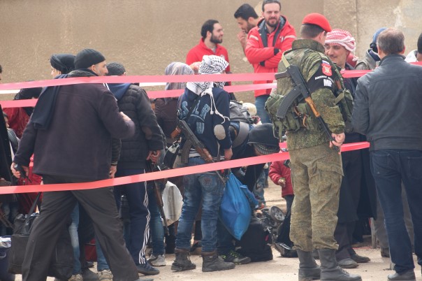 Боевики уходят Боевики уходят