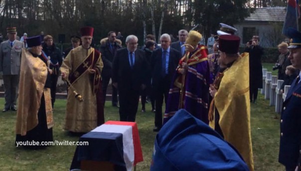 Во Франции перезахоронили останки воина Русского экспедиционного корпуса
