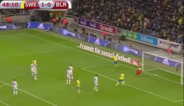 Вратарь сборной Белоруссии пропустил курьезный гол между ног