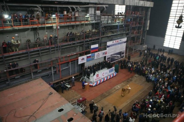 В России заложено второе круизное судно