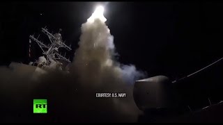 Эфир RT в связи с нанесением США удара по правительственной базе в Сирии