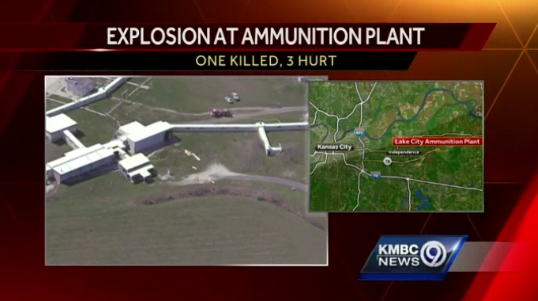 Взрыв прогремел на заводе по производству боеприпасов в США