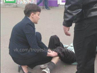 Автомобиль Савченко сбил пенсионерку в Киеве