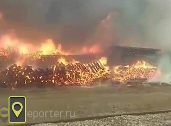 Горящие шпалы на БАМе тушили 8 часов (Видео)