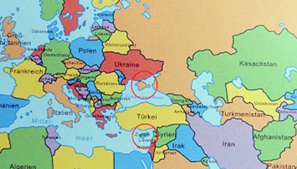 В немецком учебнике Крым изобразили российским