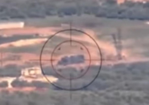 Бойцы САА эффектно заПТУРили «шахид-мобиль» струхнувшего боевика