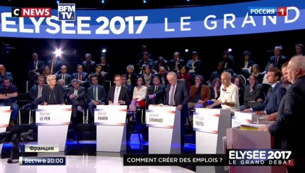 Теледебаты во Франции: кандидат в президенты громко сморкался