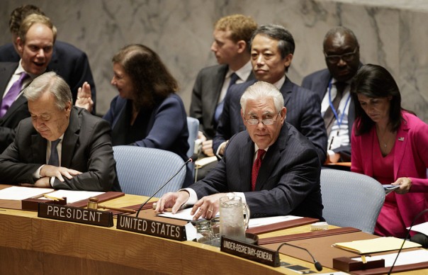 Тиллерсон на заседании СБ ООН забыл про постпреда Украины, передав слово другому оратору