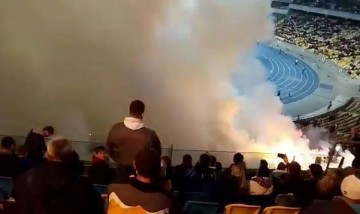 Украинские ультрас устроили расистскую акцию на глазах инспектора УЕФА