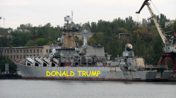 Украинцы требуют переименовать крейсер "Украина" в "Дональд Трамп"