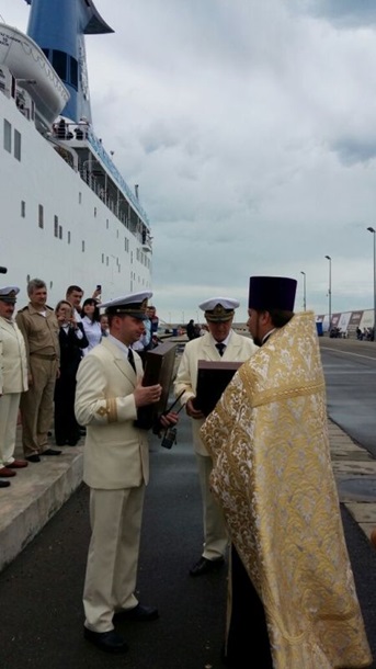 Торжественная церемония освящения круизного лайнера «Князь Владимир» прошла в Сочи
