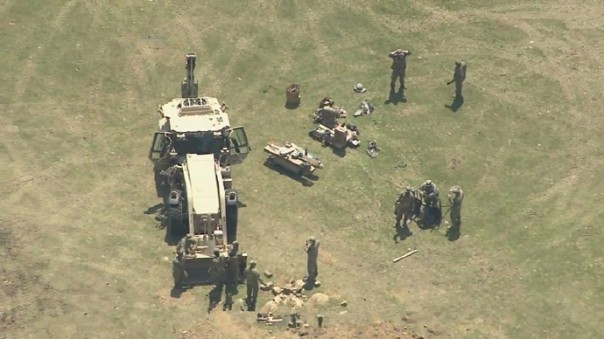 Позиции систем заатмосферного перехвата ракет THAAD в южнокорейской провинции Кенсан-Намдо Позиции систем заатмосферного перехвата ракет THAAD в южнокорейской провинции Кенсан-Намдо