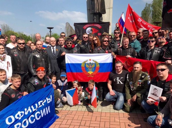 "Ночные волки" прибыли в Прагу