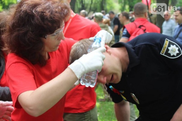 Главполицай Запорожья получил в бубен