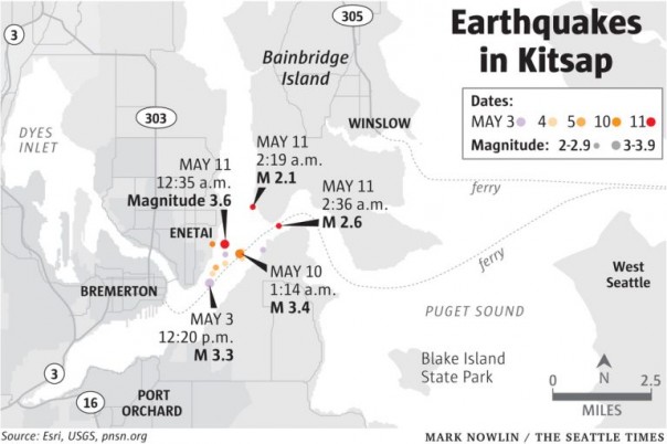 Аляска: 3000 землетрясений за 10 дней. Сиэтл: 18 толчков за 24 часа