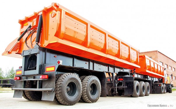 Алмазовоз для Якутии: 130-тонный самосвальный автопоезд ТОНАР-45252