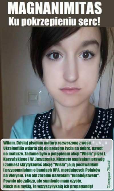 Польская школьница написала на экзамене правду о преступлениях УПА: националисты в бешенстве