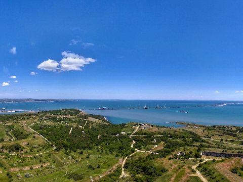 Киностудия «МосТФильм» представляет: Строительство на косе Тузла в формате 360