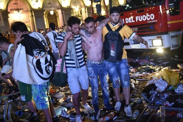 Около 600 человек пострадали в давке на финальном матче Лиги чемпионов