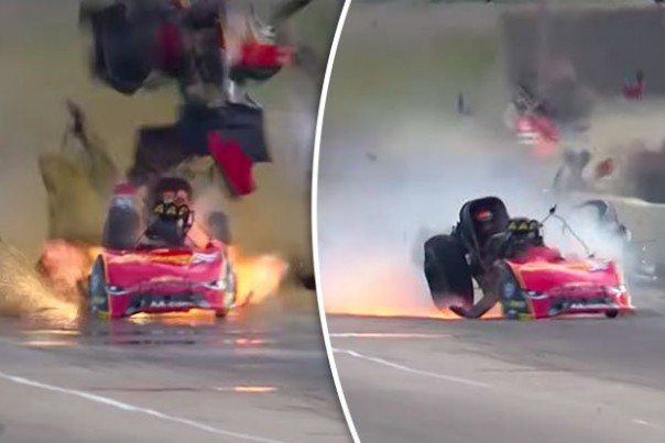 Гоночный автомобиль взорвался на скорости свыше 500 километров в час