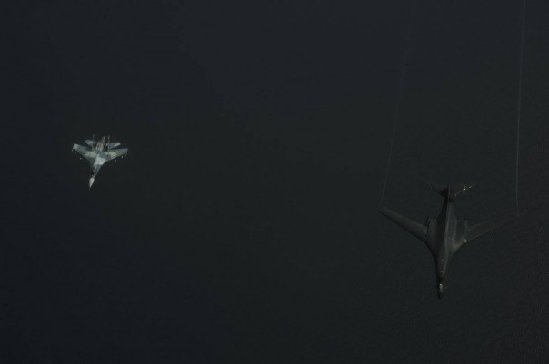 Перехваты стратегических бомбардировщиков США российскими истребителями Су-27 на Балтике Перехваты стратегических бомбардировщиков США российскими истребителями Су-27 на Балтике