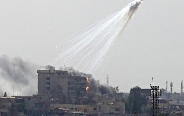 США бомбят Сирию фосфорными боеприпасами