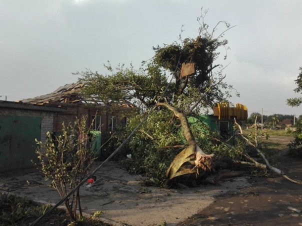 В Кривом Роге пронесся смерч: по небу летали деревья, бетонные столбы и сорванные крыши