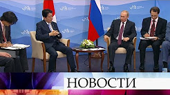 Владимир Путин провел переговоры с лидерами Японии и Монголии
