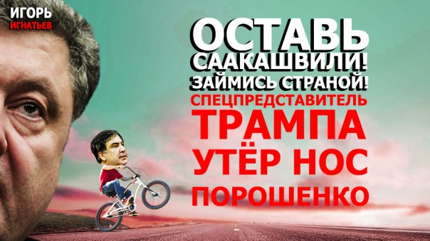 Оставь Саакашвили, займись страной! Спецпредставитель Трампа утёр нос Порошенко