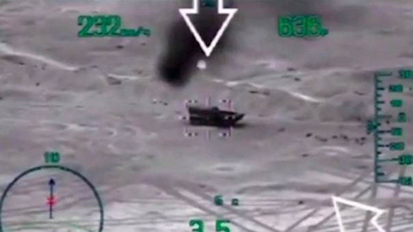 Небесный огонь возмездия: кадры уничтожения ВКС РФ боевиков, напавших на российскую военную полицию под Хамой