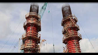 Новости кинокомпании "МосТФильм": Бетонирование свай! Арки, пролёты. Общий вид моста. 04.11.2017