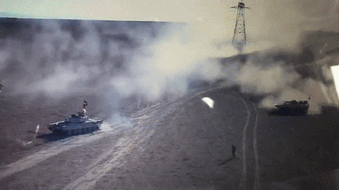 Иракские военные показали дуэль танка и "джихад-мобиля"