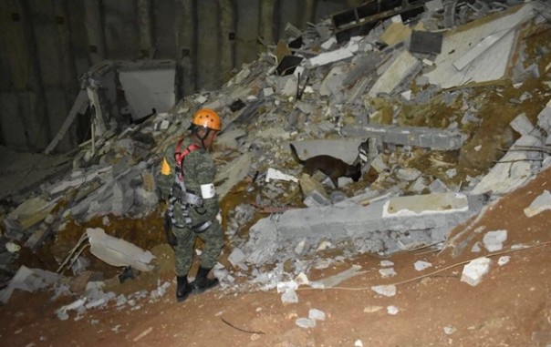 В Мексике рухнули в котлован четыре дома, есть пострадавшие