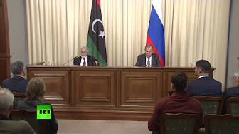 Лавров и глава МИД Ливии проводят пресс-конференцию по итогам переговоров