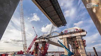 Киностудия "МосТФильм" сообщает: Эстакады Крымского моста соединили с аркой. Стало известно дата, когда по мосту проедет первая машина