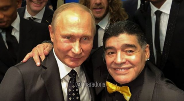 Марадона выразил восторг Путиным