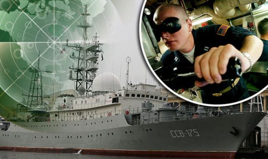 Американцы обнаружили российский шпионский корабль в 100 милях от побережья Северной Каролины