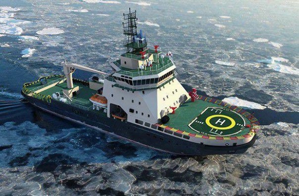 Новейший ледокол Северного флота «Илья Муромец», выполняющий задачи ледовых испытаний, совершил первую проводку атомной подводной лодки