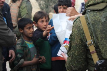 Российским Центром по примирению враждующих сторон проведена гуманитарная акция в городе Мардес провинции Хама