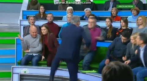 В эфире НТВ подрались Андрей Норкин и укроподонок Дмитрий Суворов из-за немца говорящего правду о Донбассе