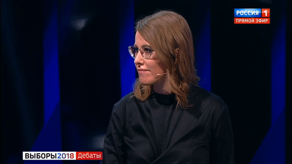 Собчак облила Жириновского водой в ответ на нецензурную брань