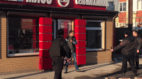 Нейтрализовали поленом. В Ростове задержали агрессивного, захватившего с кинжалом заложника — видео