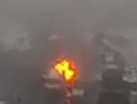 Наверное случайно: Во время описи оружия сотрудниками сБ/У, которое перевозил Рубан, загорелся один из снарядов