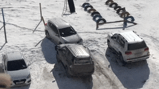 Суровый челябинский мужик устроил погром на парковке после ссоры с женой на 8 марта