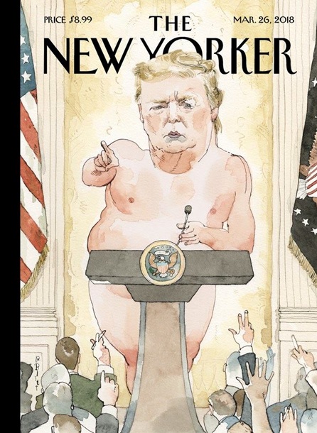 The New Yorker показал обложку с голым Трампом