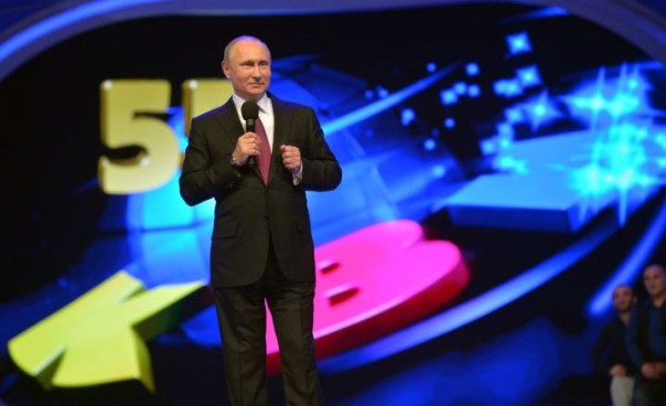 Путин посетил игру Высшей лиги КВН