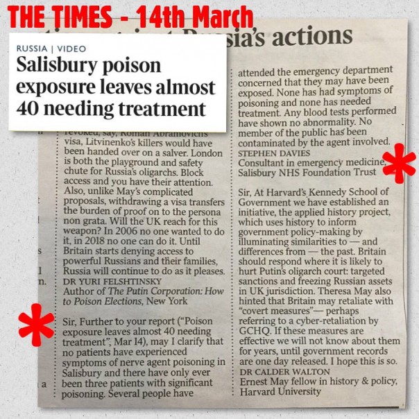 Ни один пациент в Солсбери не имел симптомов отравления нервно-паралитическим газом