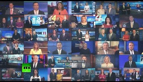 Манипуляция сознанием: в США десятки телеведущих прочитали одинаковый текст о «фейковых новостях»